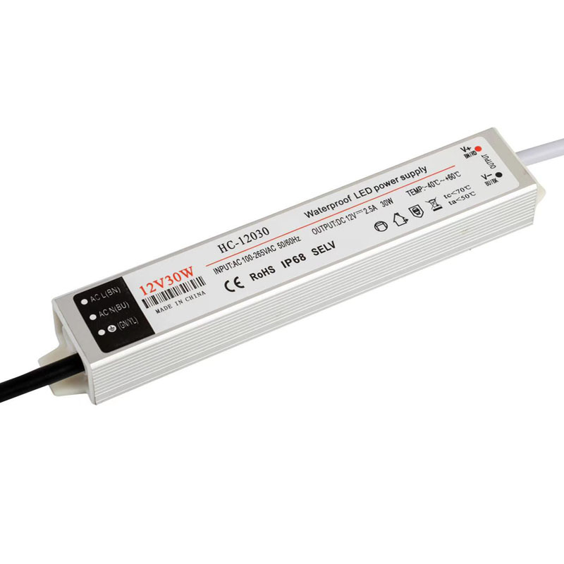 24V 30W σταθερά στεγαστικό νερό χαμηλής κατανάλωσης ισχύος τροφοδότηση ισχύος LED