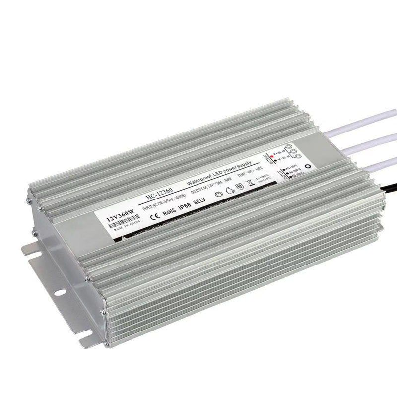 12v360w σταθερή αδιάβροχη τροφοδοσία ηλεκτρικού ρεύματος